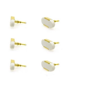 Fehér arany színű porcelán bútorgomb szettben 6 db