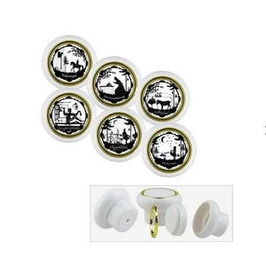 Műanyag gyerekbútorgomb szettben 6db