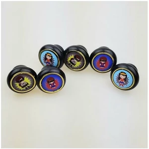 Műanyag gyerekbútorgomb szettben 6db