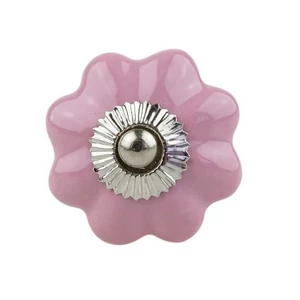 Rózsaszín színű porcelán bútorgomb