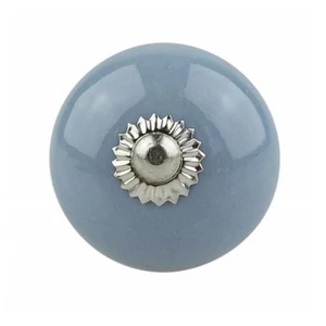 Szürkéskék színű porcelán bútorgomb