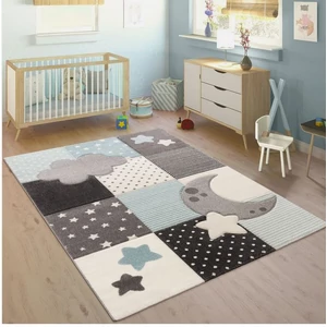 Hold csillagmintás gyerekszoba szőnyeg