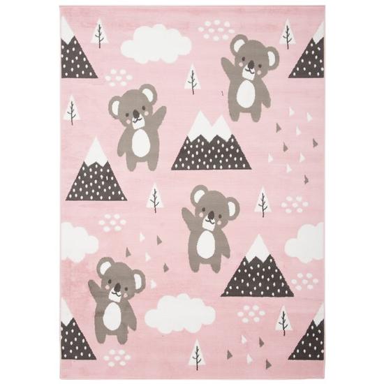 Jolly koala mintás rózsaszín gyerekszőnyeg 