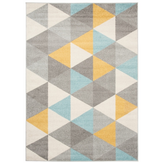 Isla színes háromszög mintás gyerekszoba szőnyeg