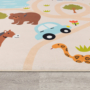 Kép 2/6 - Gyerekszoba szőnyeg állatkert mintával