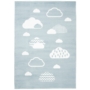 Kép 2/5 - Gyerekszoba szőnyeg felhő mintával kék színű