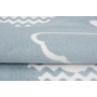 Kép 4/5 - Gyerekszoba szőnyeg felhő mintával kék színű