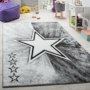 Kép 1/3 - Gyermekszoba szőnyeg nagy csillag mintával szürke