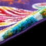 Kép 2/6 - Gyerekszoba szőnyeg lila pillangó mintával - több méretben