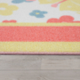Kép 2/4 - Gyerekszoba szőnyeg ugróiskola virágos mintával - több méretben