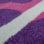 Kép 3/3 - Gyerekszoba szőnyeg lila virág mintával - több méretben